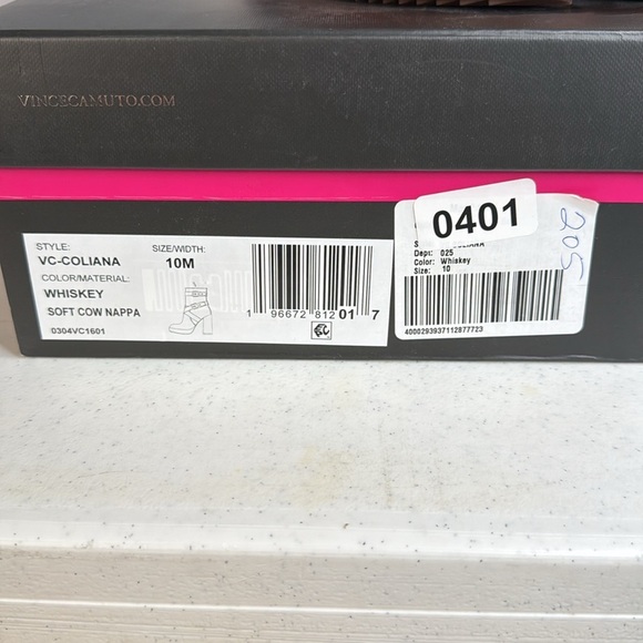 Vince Camuto Women's Coliana Platform Bootie Ankle Boot Color Whiskey Sz 10 - Picture 10 of 11